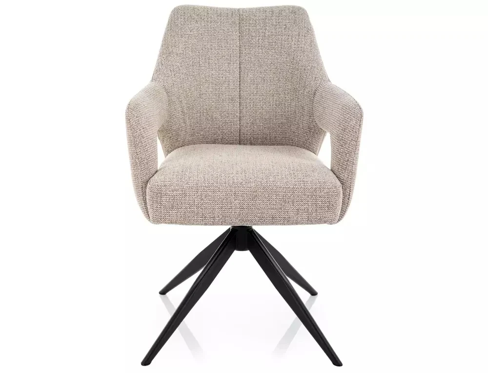 Scaun OLSEN NOELLE – 48x59x86 cm, bej / negru mat [3]