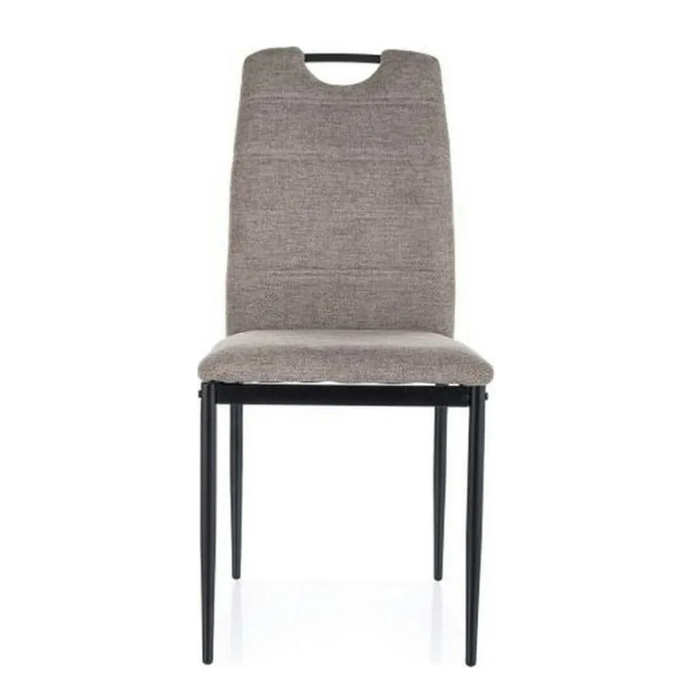 Scaun RIP BREGO – 44x38x92 cm, bej / negru, stofă clasică / metal [2]