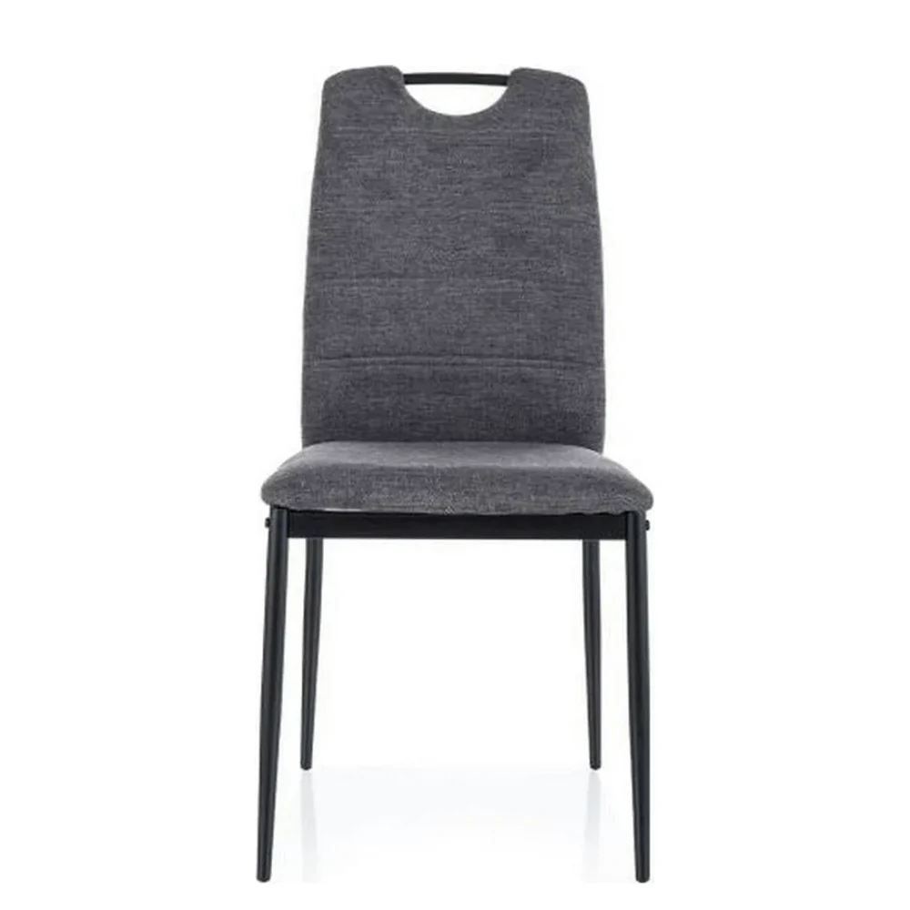 Scaun RIP – 44x38x92 cm, gri închis / negru, stofă clasică / metal [2]
