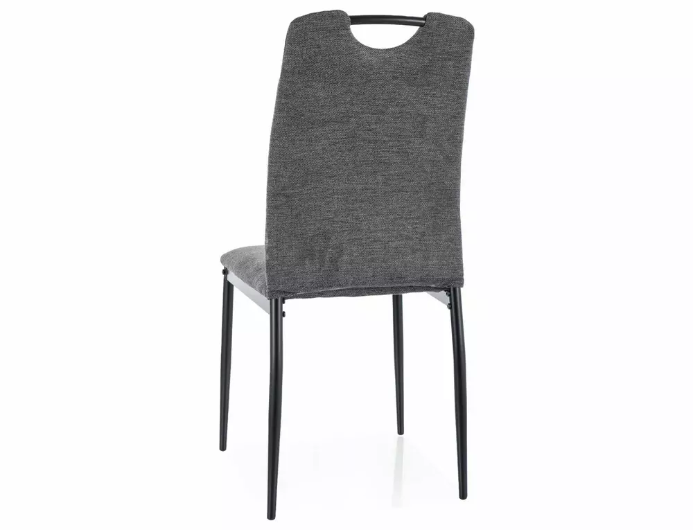 Scaun RIP – 44x38x92 cm, gri închis / negru, stofă clasică / metal [3]