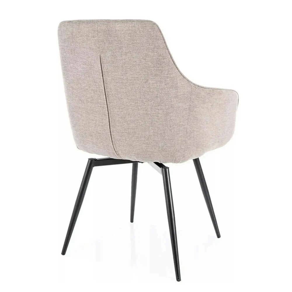 Scaun SERVIO, bej deschis - Brego 31, stofa clasica/metal, 55x58x88 cm [3]