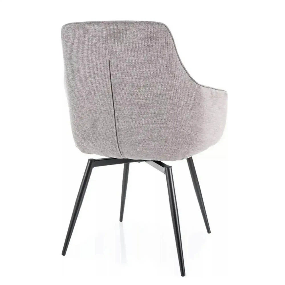 Scaun SERVIO BREGO – 55x45x88 cm, gri deschis Brego 07 / negru [3]