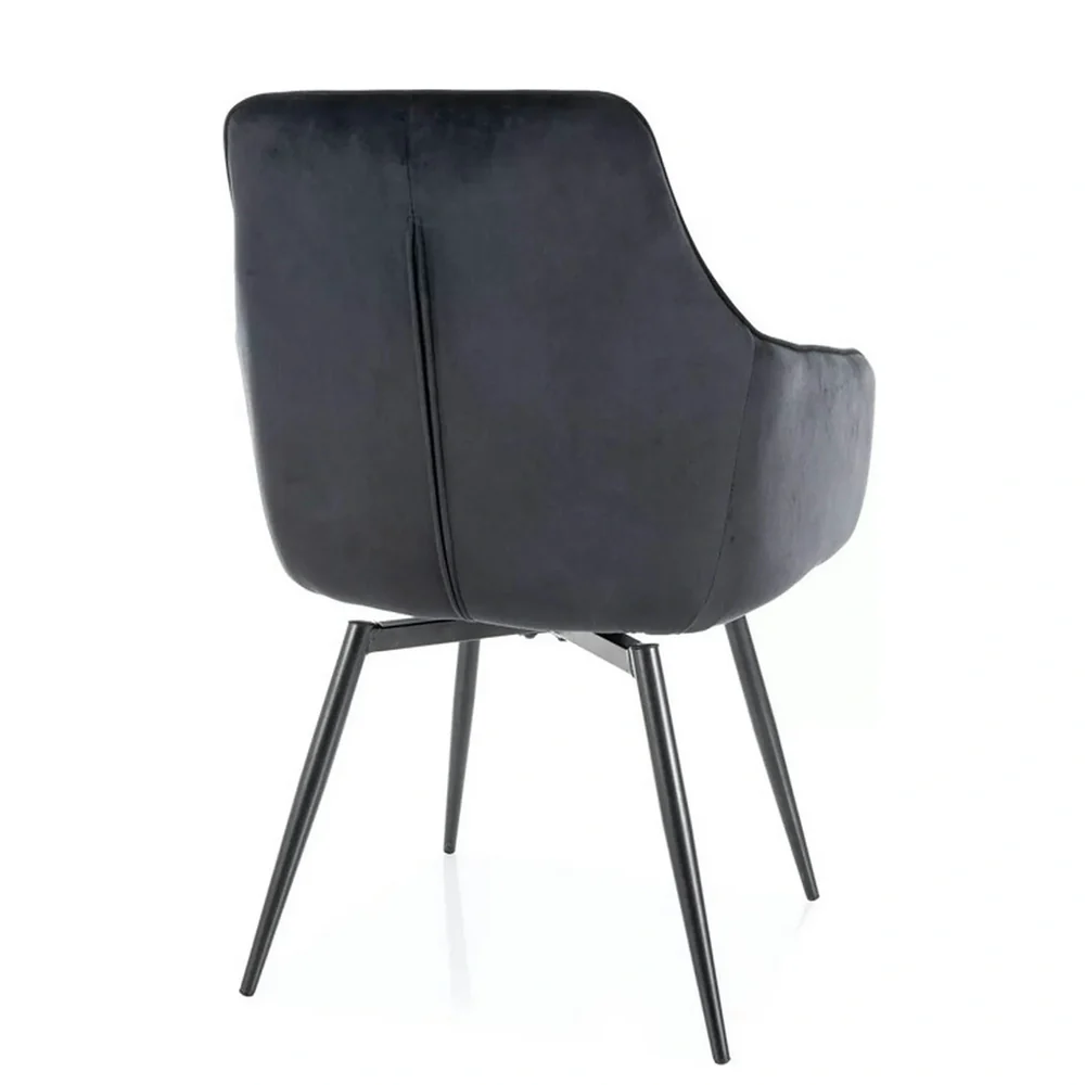 Scaun SERVIO – 55x58x88 cm, negru Bluvel 19 / negru [2]