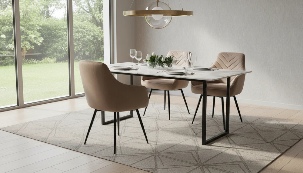 Scaun SERVIO VELVET – 55x58x88 cm, bej închis Bluvel 40 [5]
