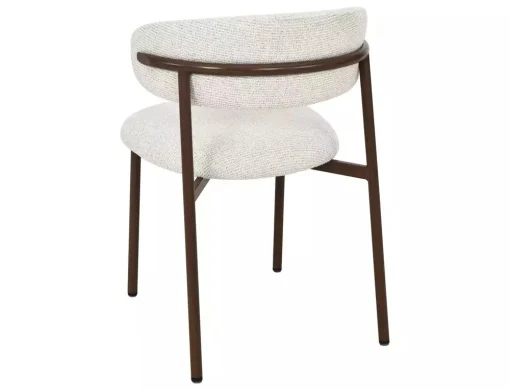 Scaun tapițat Elton II 255 - 56x46x80 cm , bej deschis/nuc [2]