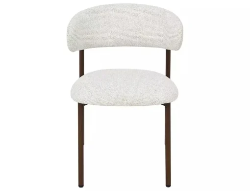 Scaun tapițat Elton II 255 - 56x46x80 cm , bej deschis/nuc [4]