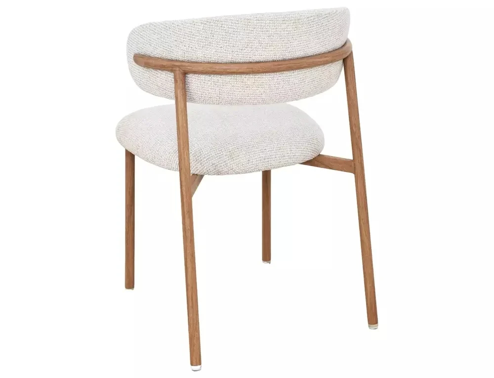 Scaun tapițat Elton II 253 - 56x46x80 cm , bej deschis/stejar [2]