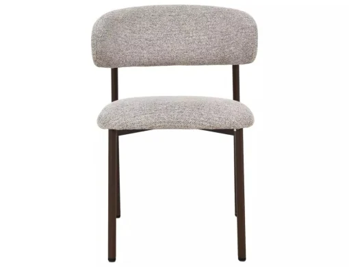 Scaun tapițat Elton II 253 - 56x46x80 cm , bej /nuc [2]