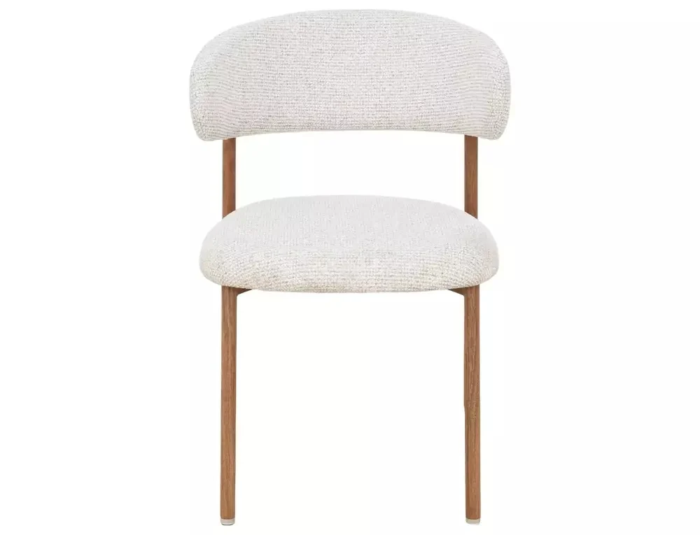 Scaun tapițat Elton II 253 - 56x46x80 cm , bej deschis/stejar [5]
