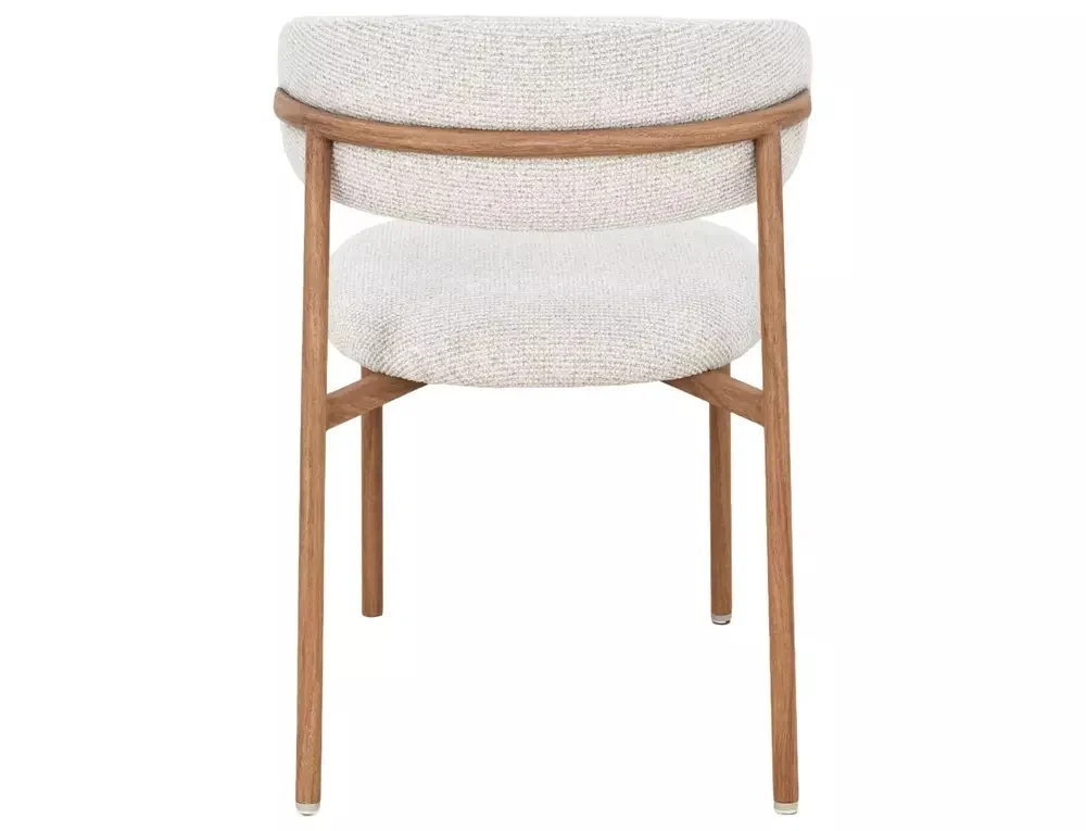 Scaun tapițat Elton II 253 - 56x46x80 cm , bej deschis/stejar [3]