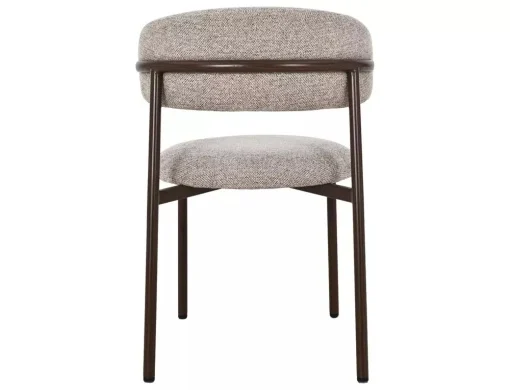 Scaun tapițat Elton II 253 - 56x46x80 cm , bej /nuc [4]