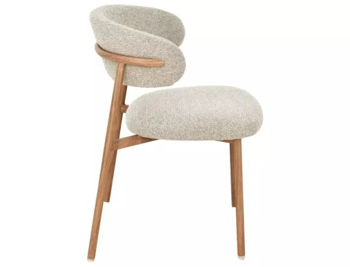 Scaun tapițat Elton II 253 - 56x46x80 cm , bej/stejar [3]