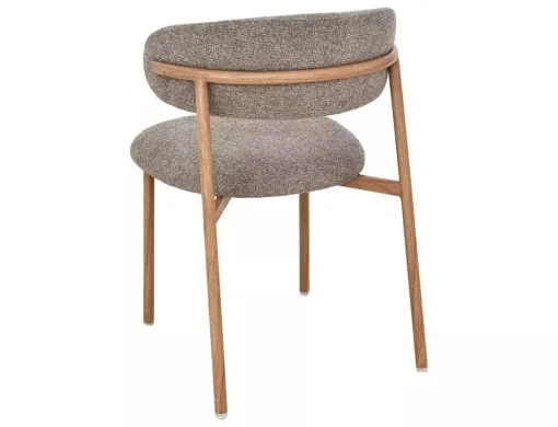 Scaun tapițat Elton II 256 - 56x46x80 cm , cappuccino/stejar [3]