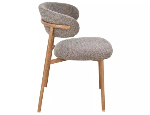 Scaun tapițat Elton II 256 - 56x46x80 cm , cappuccino/stejar [5]