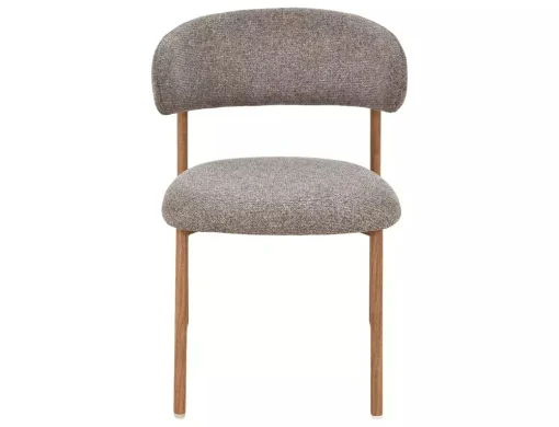 Scaun tapițat Elton II 256 - 56x46x80 cm , cappuccino/stejar [6]