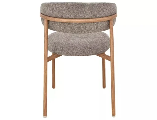Scaun tapițat Elton II 256 - 56x46x80 cm , cappuccino/stejar [4]