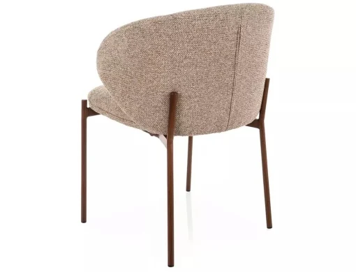 Scaun tapițat Kioto D 253 bej / nuc [3]