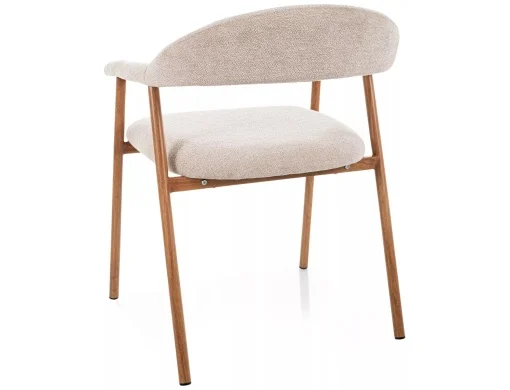 Scaun tapițat Lagos D Raven -  49x57x76 cm, bej 24 / stejar [3]