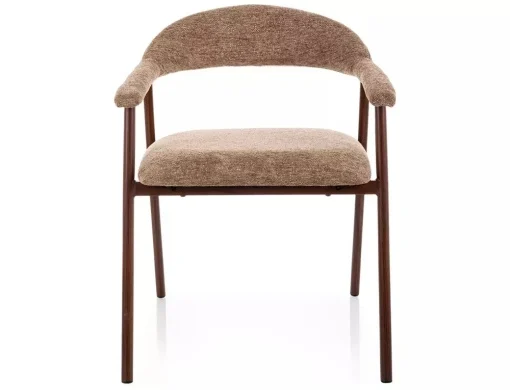 Scaun tapițat Lagos D Raven - 49x57x76 cm, latte 34 / nuc [3]