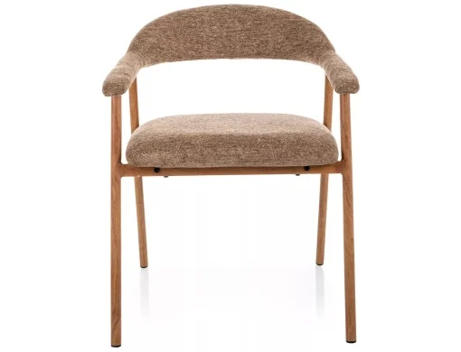 Scaun tapițat Lagos D Raven - 49x57x76 cm, latte 34 / stejar [3]