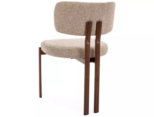 Scaun tapitat Misaki D 253 bej/nuc - H81 cm [2]