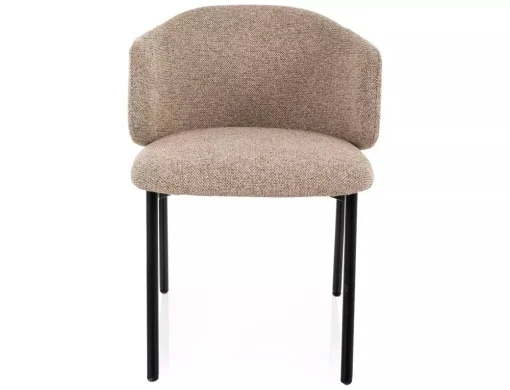 Scaun tapițat OSAKA 253 – 54x48x77 cm, bej 253 / nuc [4]
