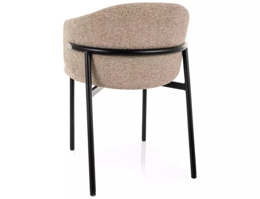 Scaun tapițat OSAKA 253 – 54x48x77 cm, bej 253 / nuc [3]