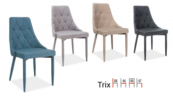 Scaun TRIX Beige - l46xA50xH90 cm [2]