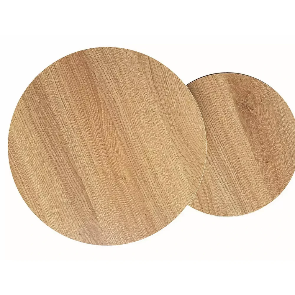 Set 2 masute cafea DION - D80/48 x 48/42 cm - PAL laminat/metal [3]