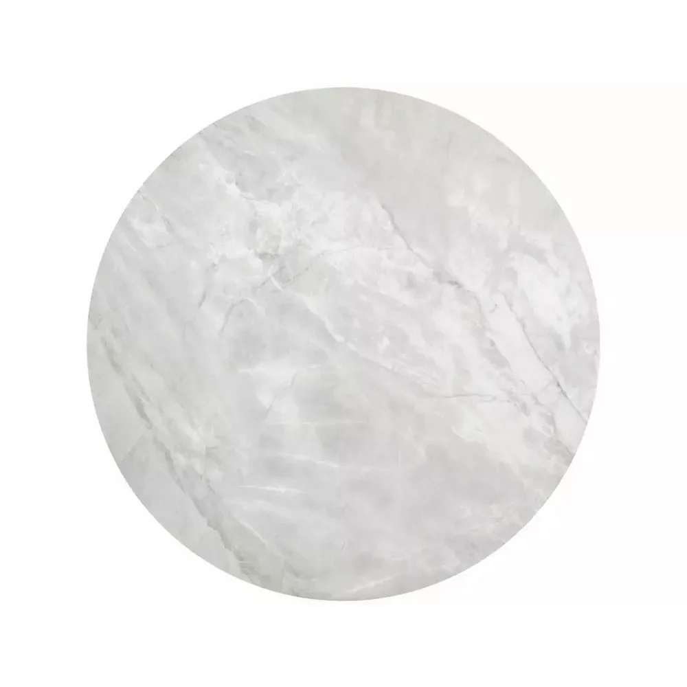 Set 2 masute PORTAFINO B 60/80 cm, gri cu efect de marmura/crom, ceramica/metal [3]