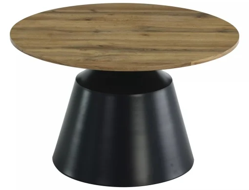 Set 2 mese Itaka ø50/ø70 - stejar artizan/negru [2]