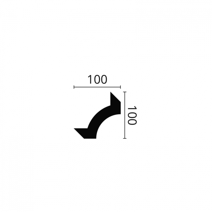 Set coltar decorativ accesoriu SP 2-4 pentru profil SP2 4 BUC [2]