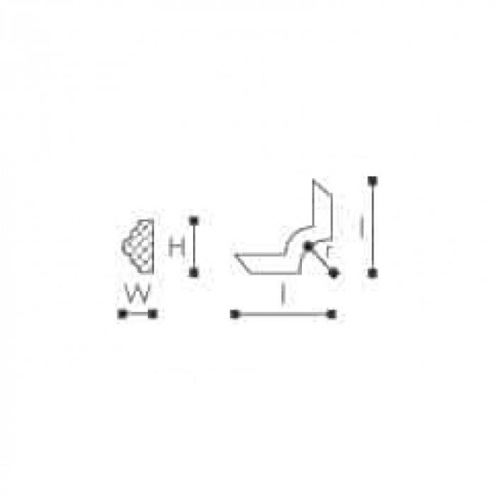 Set coltar decorativ accesoriu SP3-3 pentru profil SP3 4 BUC. [2]