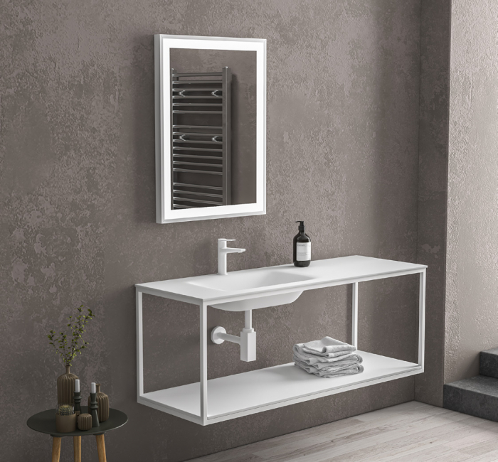 Set de baie NEW SOSPENSO 135 BIANCO OPACO [1]