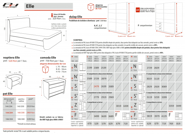 Set Dormitor Elle - configuratie propusa: [2]