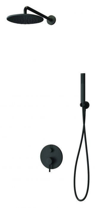 Set dus - baterie mixer 4 moduri - ARTEMIS NERO [2]