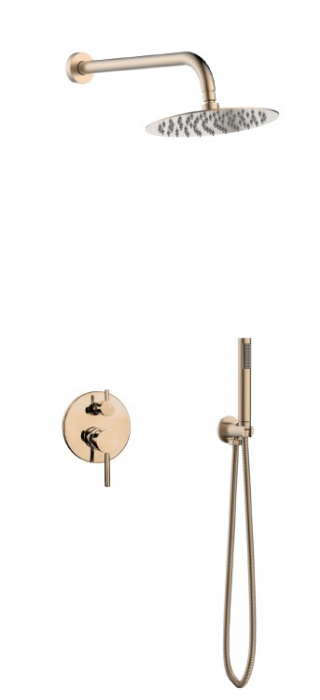 Set dus - baterie mixer 4 moduri - ARTEMIS ROSE GOLD [1]