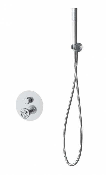 Set dus - baterie mixer 4 moduri - INNA CROMO [4]