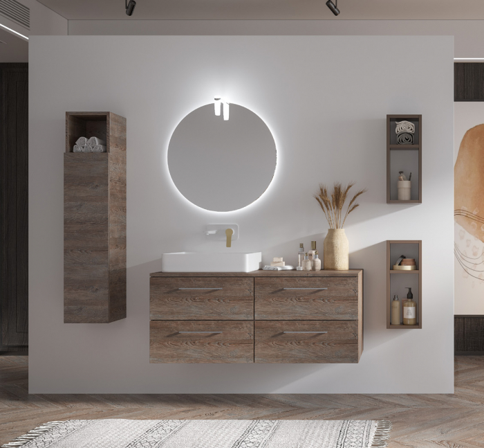 Set mobilier baie ELSA 120 PINE BROWN [1]