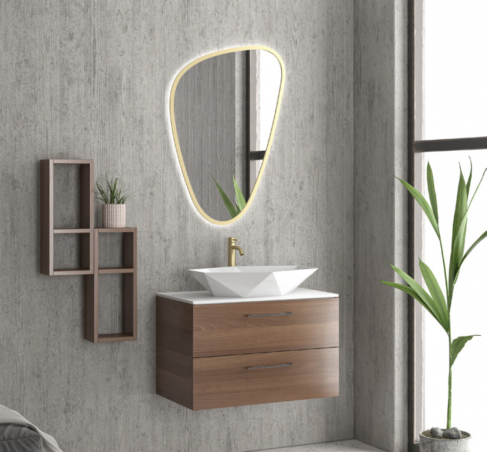 Set mobilier baie ELSA 80 BROOKLYN BROWN [1]