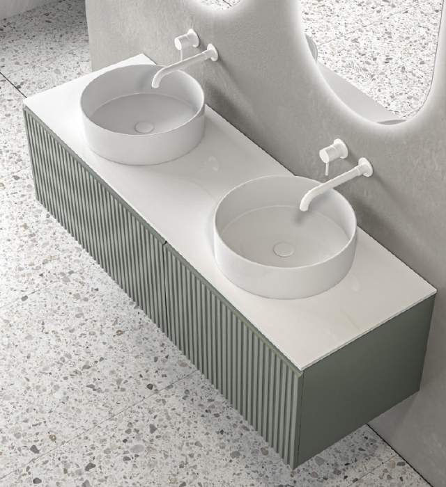 Set mobilier baie KION 140 Cement Green/Reed Green [3]