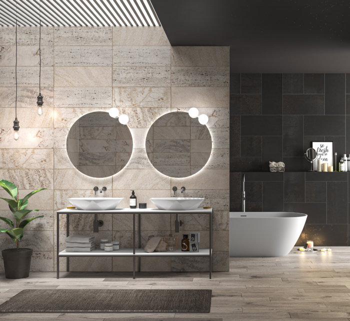 Set mobilier baie NEW TERRA 175 GUN METAL [1]