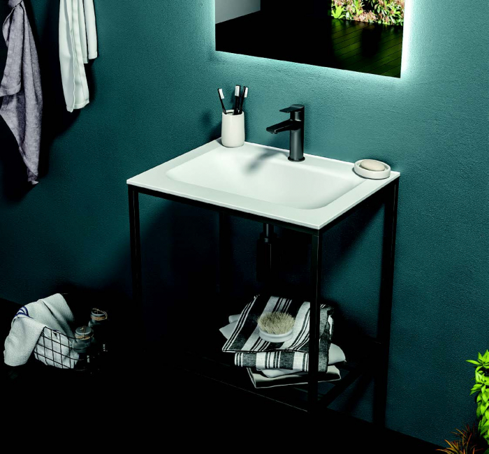 Set mobilier baie NEW TERRA 60 GUN METAL [1]