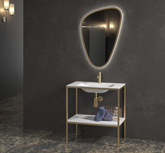 Set mobilier baie NEW TERRA 80 GUN METAL [1]