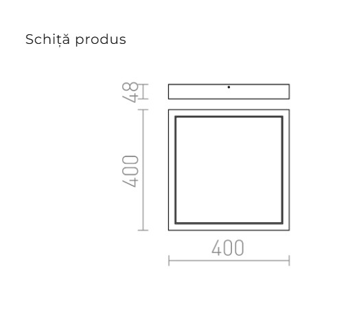 STRUCTURAL LED 40x40 - CORP DE ILUMINAT MONTAT PE TAVAN [3]