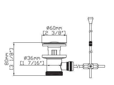 Supapă universală split din alamă - D144 [2]