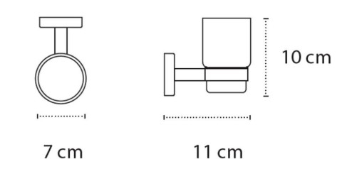 Suport pentru pahar OPTIMO 6501 BIANCO OPACO [2]