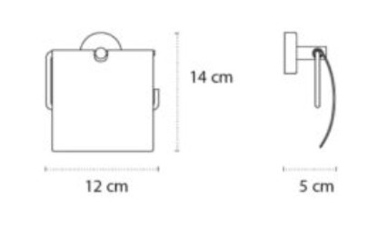 Suport rolă hârtie igienică acoperit MODERNO 240366 BIANCO OPACO [2]