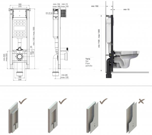 T07-5113 Rezervor wc încorporat cu dimensiuni speciale [4]