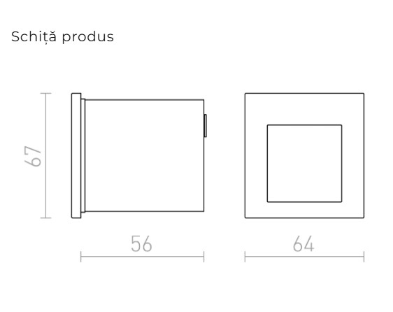 TESS SQ - Corp de perete încastrat [2]